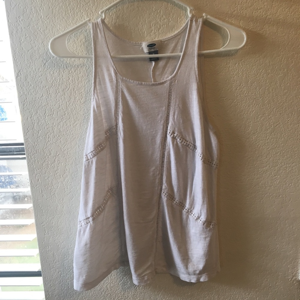 White Old Navy tank top